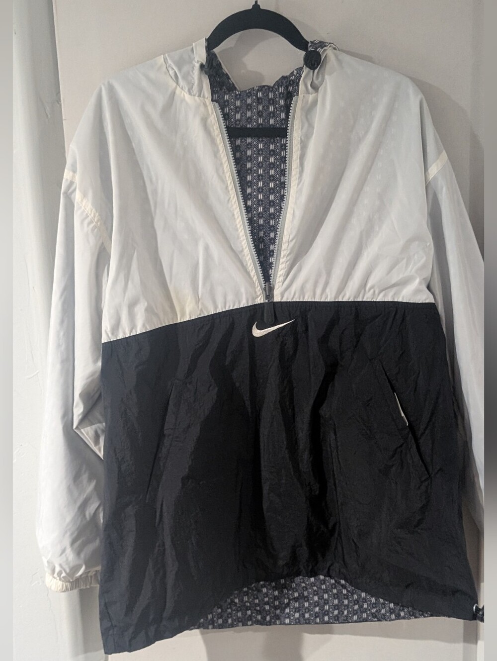 Nike Reversible Windbreaker Jacket - White & Black